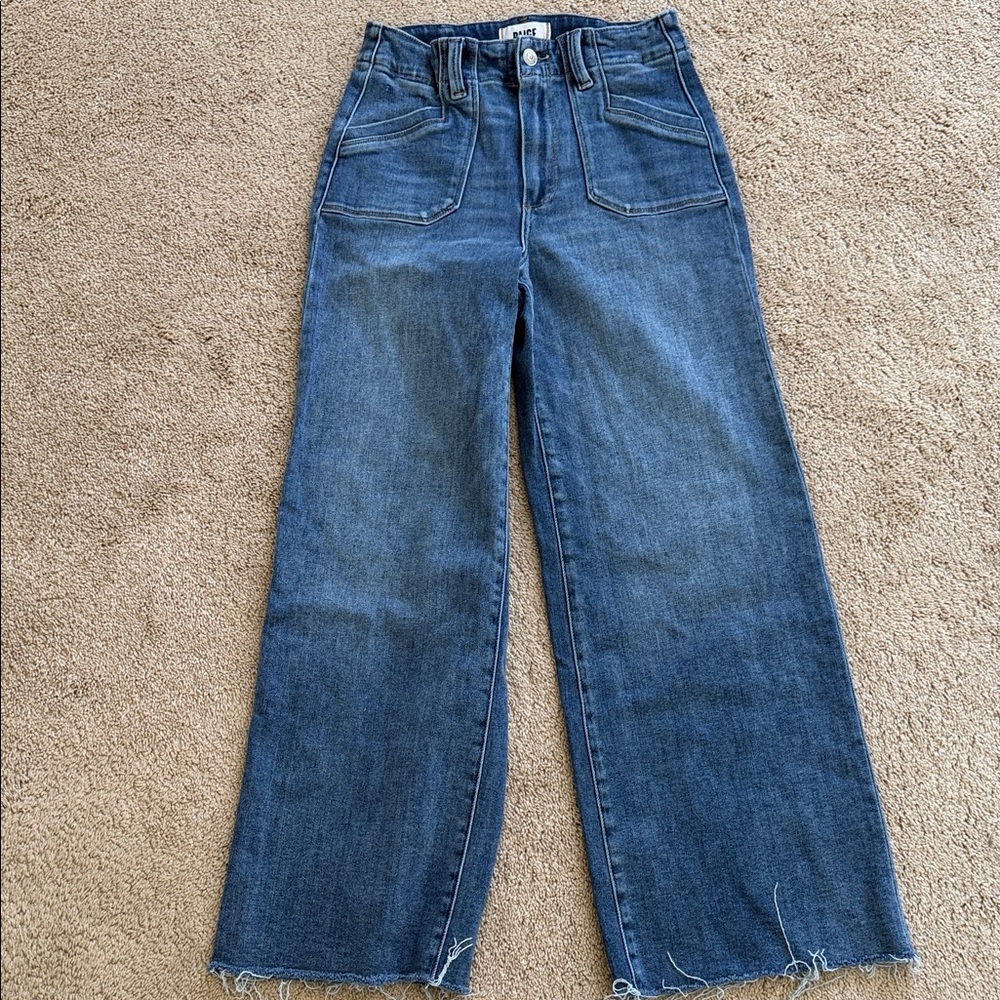 PAIGE Dark Blue Flare Jeans
